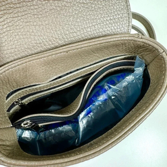 NWT Italy 100% Premium Leather Handbag Limited Small Crossbody Purse - Picture 8 of 9